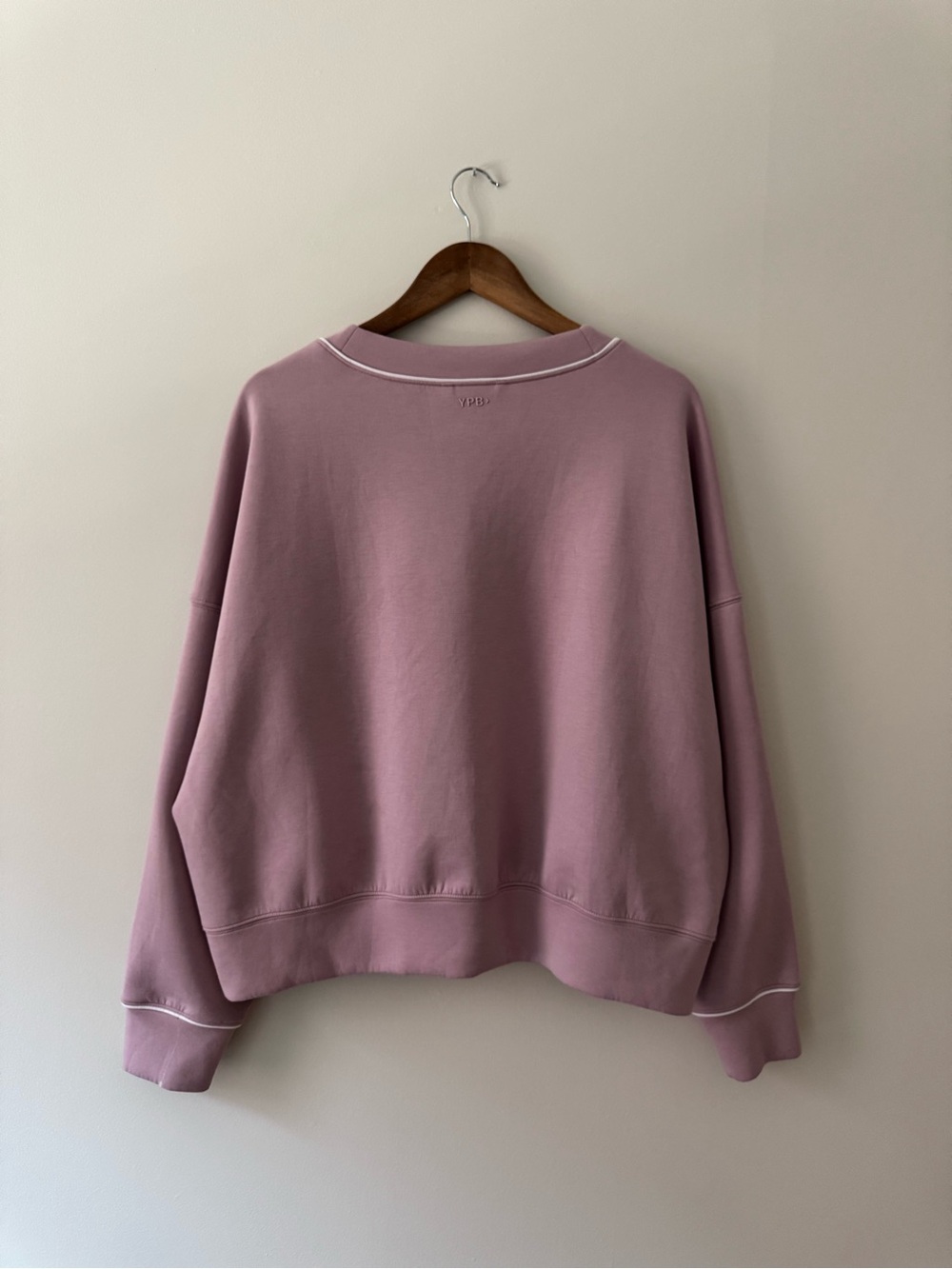 ABERCROMBIE YPB neoKNIT V-Neck Mauve XL - Picture 7 of 13
